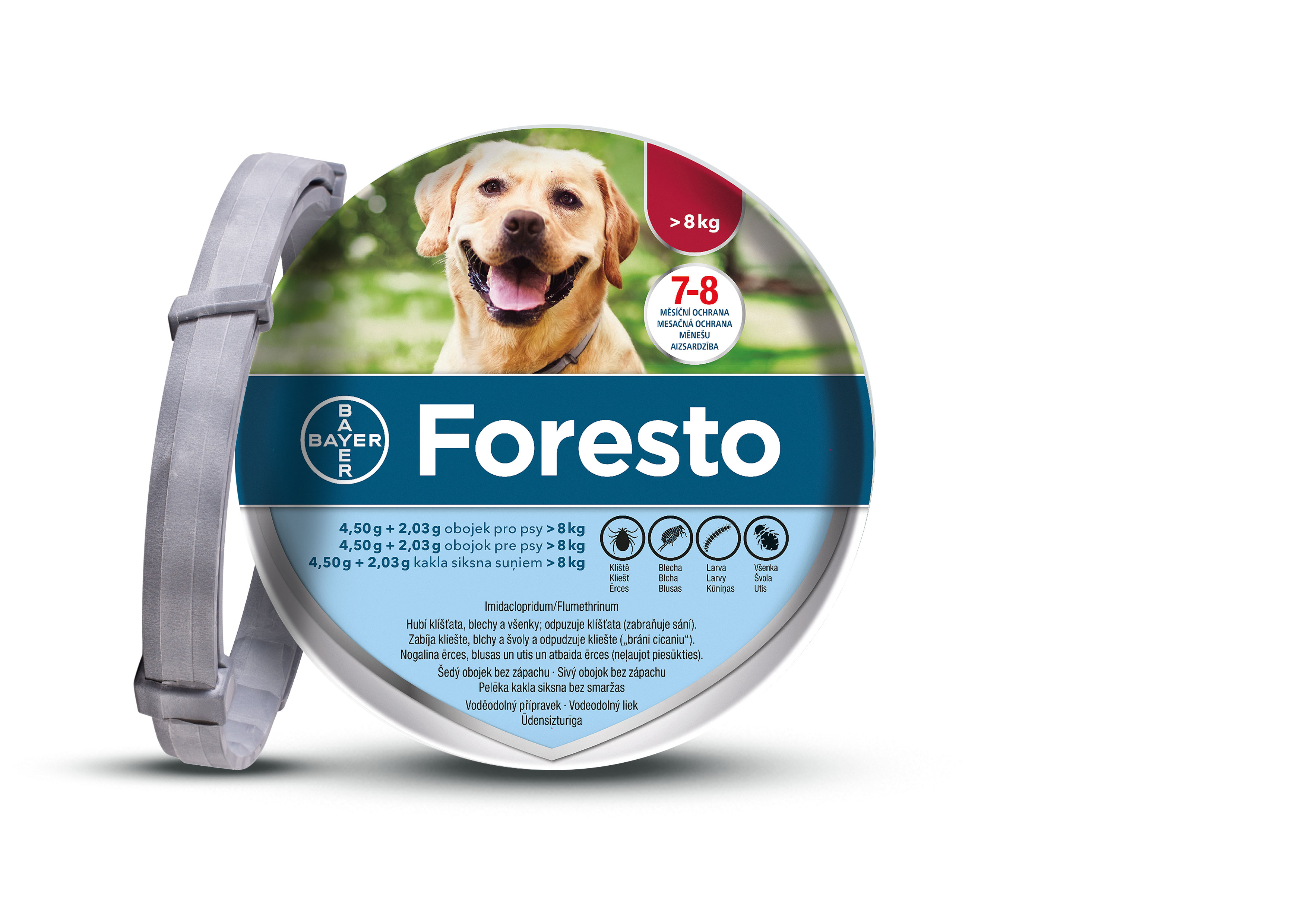Pred akými parazitmi a na ako dlho ochráni Foresto® vášho psíka?